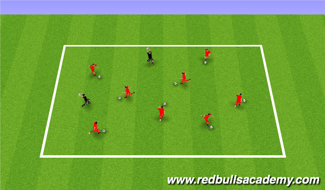 Football/Soccer Session Plan Drill (Colour): Ghostbusters