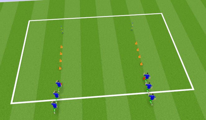 Football/Soccer Session Plan Drill (Colour): Juego de Calentamiento