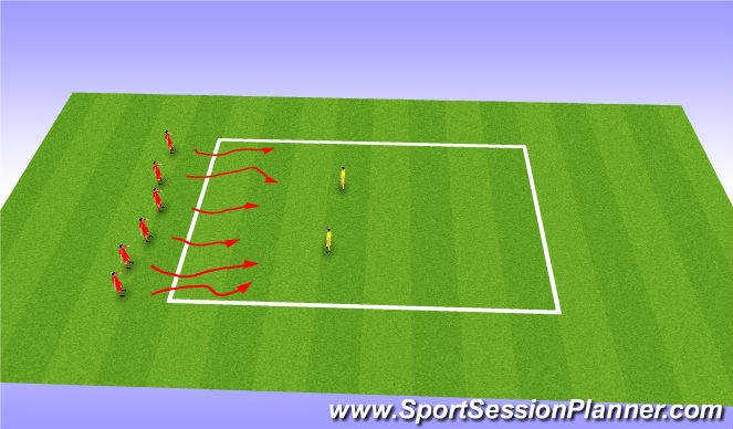 Football/Soccer Session Plan Drill (Colour): Bulldogs fun warm up