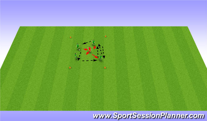 Football/Soccer Session Plan Drill (Colour): Byern Box