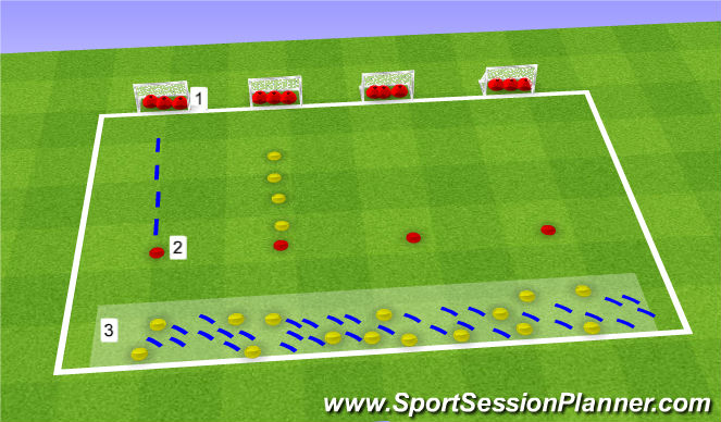 Football/Soccer Session Plan Drill (Colour): Save the animals