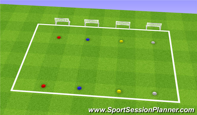 Football/Soccer Session Plan Drill (Colour): diddy races