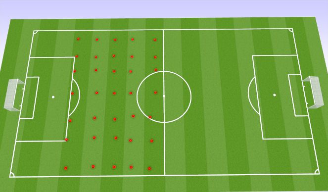 Football/Soccer Session Plan Drill (Colour): Starting