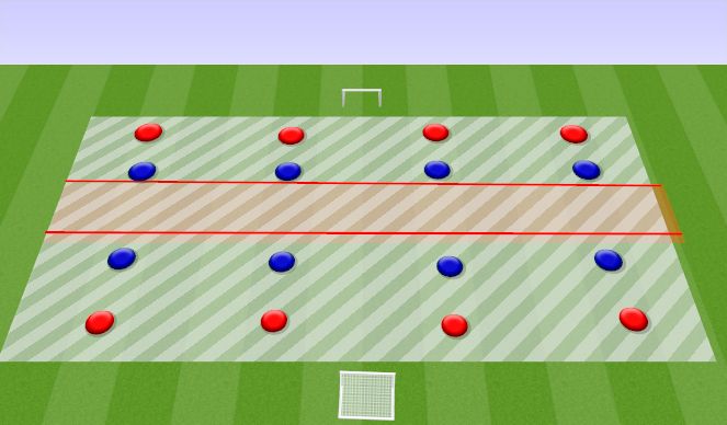 Football/Soccer Session Plan Drill (Colour): 4v4 (2)