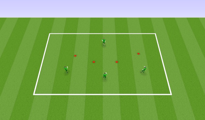 Football/Soccer Session Plan Drill (Colour): Passing 