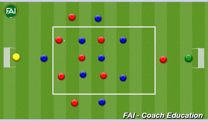 Football/Soccer Session Plan Drill (Colour): Alternative