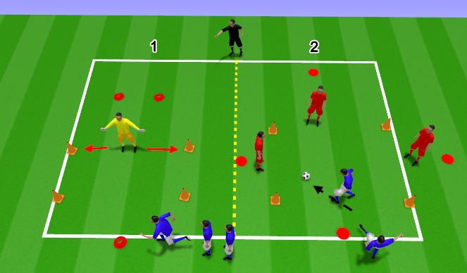 Football/Soccer Session Plan Drill (Colour): Warm up activities - ABC's and ball manipulation