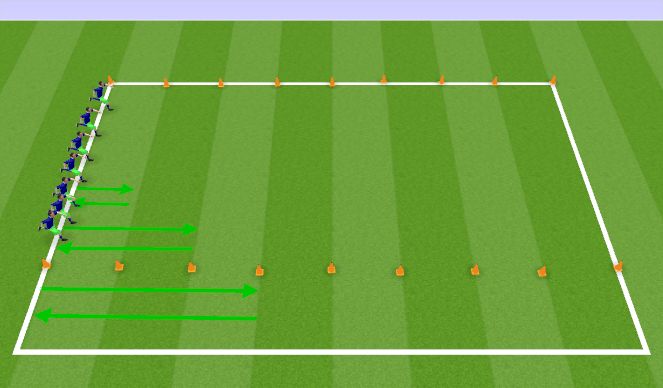 Football/Soccer Session Plan Drill (Colour): Lines Workout