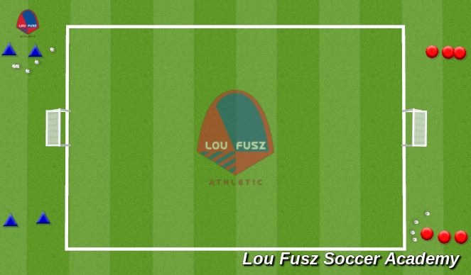 Football/Soccer Session Plan Drill (Colour): 2v2 Transition