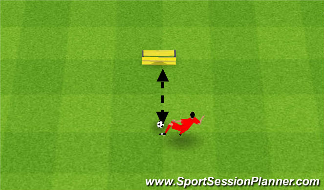 Football/Soccer Session Plan Drill (Colour): Volleys. Woleje.