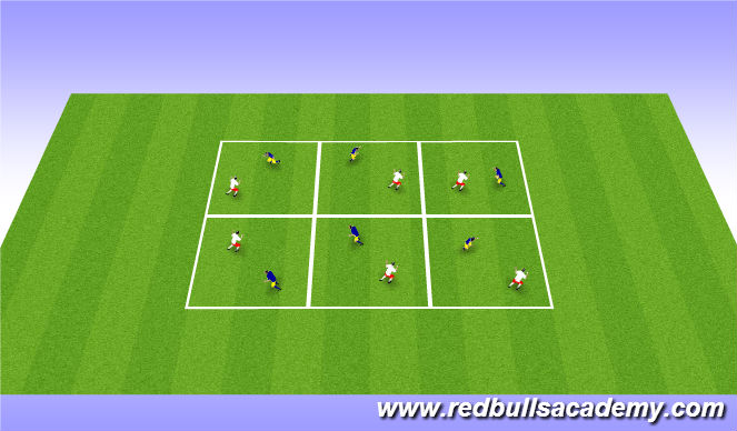 Football/Soccer Session Plan Drill (Colour): Warm Up: Knee Slap