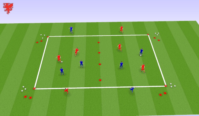 Football/Soccer Session Plan Drill (Colour): Passing and Receiving Skill