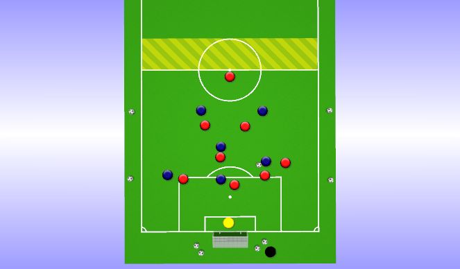 Fútbol Ejercicio del Plan de Sesiones (Color): Phase