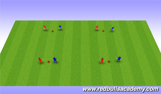 Football/Soccer Session Plan Drill (Colour): technical 2
