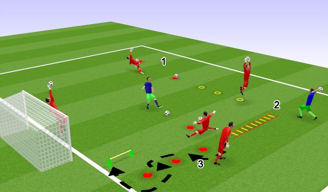 Football/Soccer Session Plan Drill (Colour): fisico- agarre- reaccion