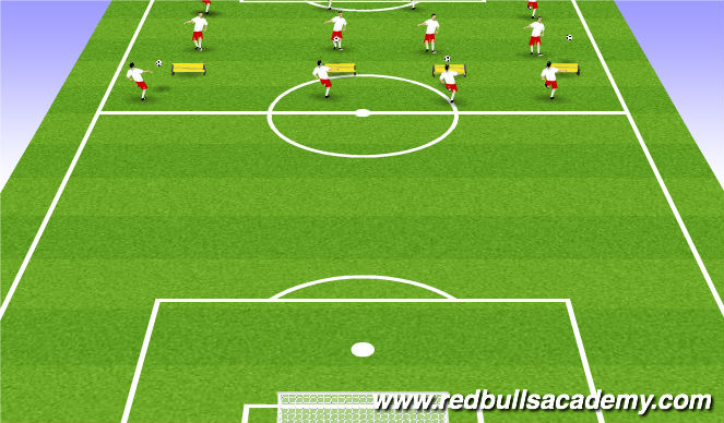 Football/Soccer Session Plan Drill (Colour): Juggling Warm-up