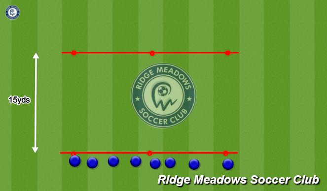 Football/Soccer Session Plan Drill (Colour): Dynamic Warm-Up (Without the ball))