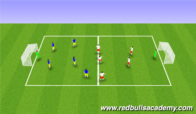 Football/Soccer Session Plan Drill (Colour): Srimmage/ Free Play ;)