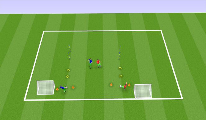 Football/Soccer Session Plan Drill (Colour): Warm-up