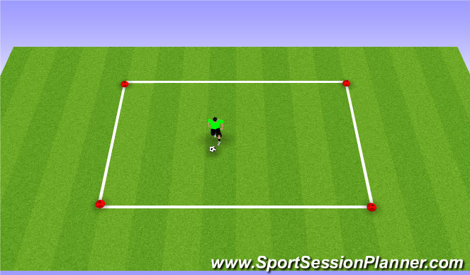 Football/Soccer Session Plan Drill (Colour): Warm Up