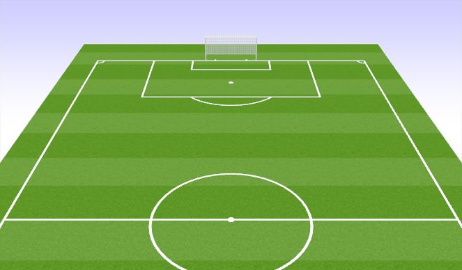 Football/Soccer Session Plan Drill (Colour): 3 Zone 