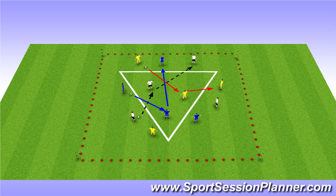Football/Soccer Session Plan Drill (Colour): Technical