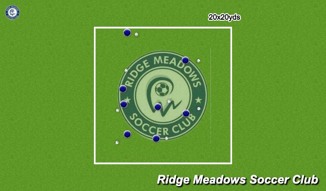 Football/Soccer Session Plan Drill (Colour): Tag