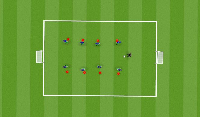 Football/Soccer Session Plan Drill (Colour): juego del panuelito.