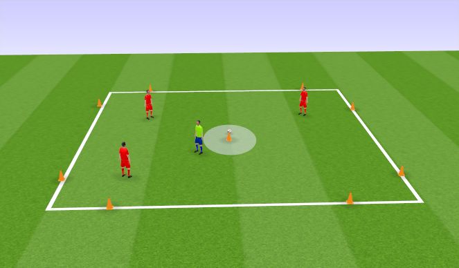 Football/Soccer Session Plan Drill (Colour): Arrival Activity