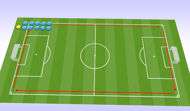Football/Soccer Session Plan Drill (Colour): Cool Down/Stretching