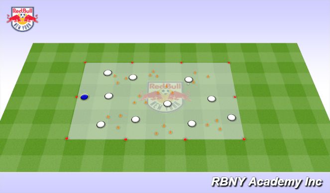 Football/Soccer Session Plan Drill (Colour): Mushroom Kingdom