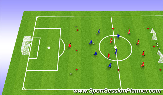 Football/Soccer Session Plan Drill (Colour): Screen 2