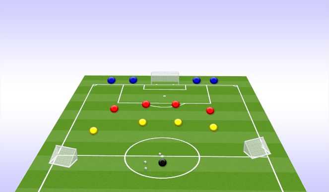 Football/Soccer Session Plan Drill (Colour): Technical Movement