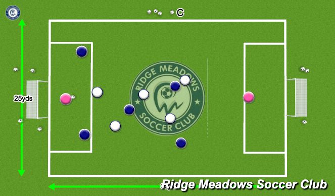 Football/Soccer Session Plan Drill (Colour): SSG