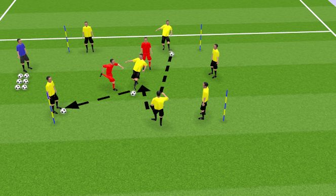 Football/Soccer Session Plan Drill (Colour): Rondo