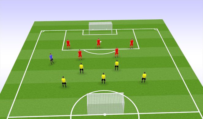Football/Soccer Session Plan Drill (Colour): SSG - Conditioned Game