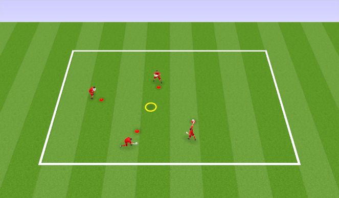 Football/Soccer Session Plan Drill (Colour): Warm up