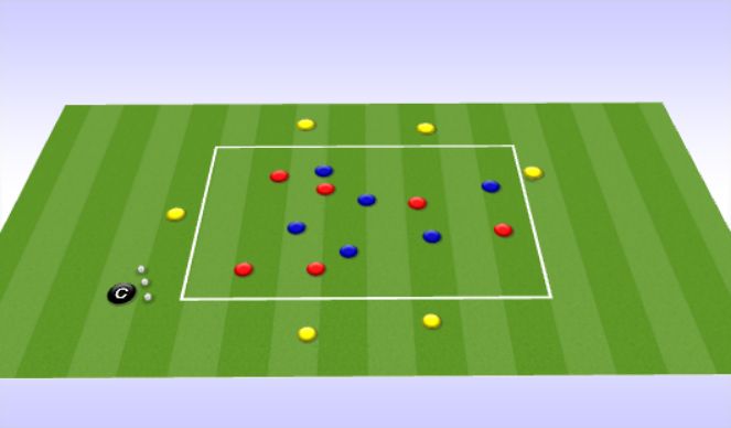 Football/Soccer Session Plan Drill (Colour): Animation 1