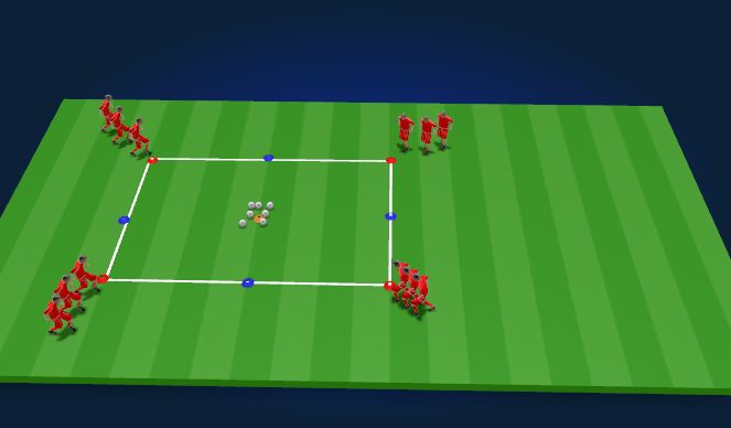 Football/Soccer Session Plan Drill (Colour): Arrival game