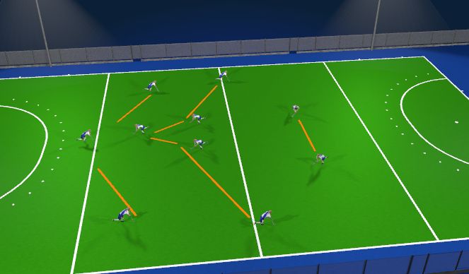 Hockey Session Plan Drill (Colour): outlet 1