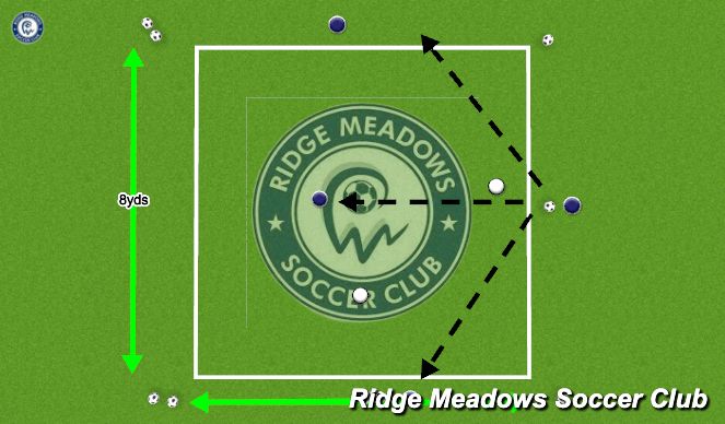 Football/Soccer Session Plan Drill (Colour): Rondo
