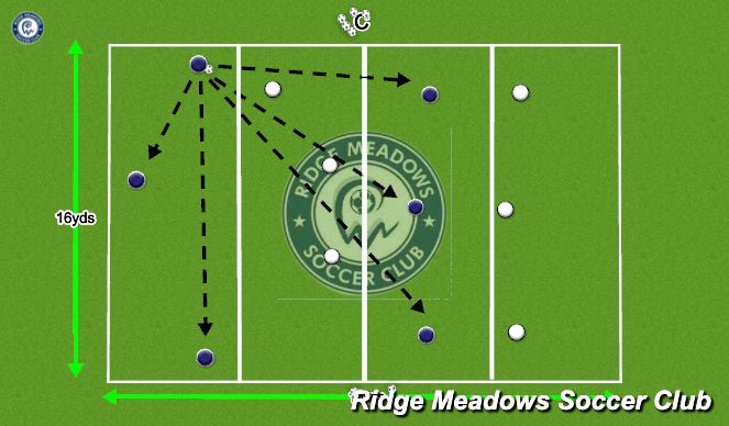 Football/Soccer Session Plan Drill (Colour): Opposed