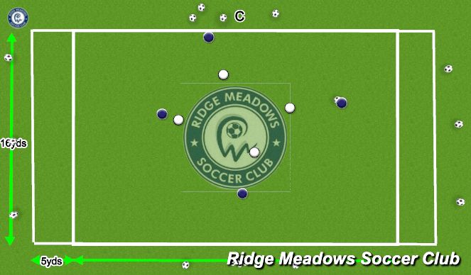 Football/Soccer Session Plan Drill (Colour): Opposed