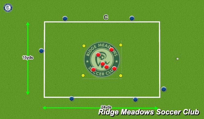 Football/Soccer Session Plan Drill (Colour): Technique