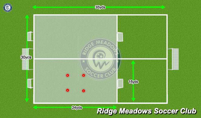 Football/Soccer Session Plan Drill (Colour): Field Layout
