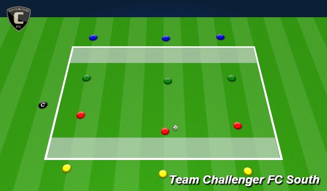 Football/Soccer Session Plan Drill (Colour): Transition