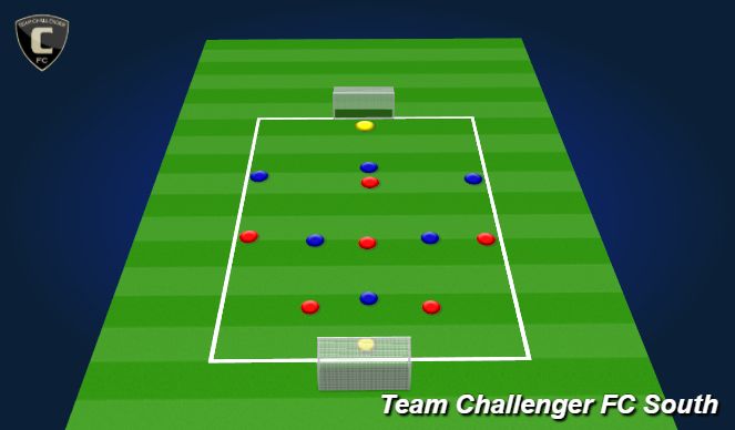 Football/Soccer Session Plan Drill (Colour): Play