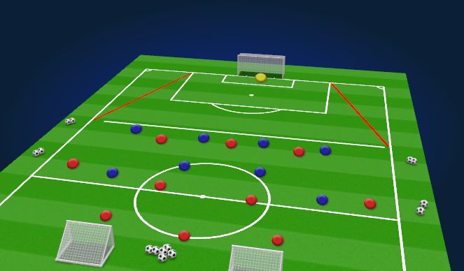 Football/Soccer Session Plan Drill (Colour): 10vs8 Switch Game Letztes Drittel