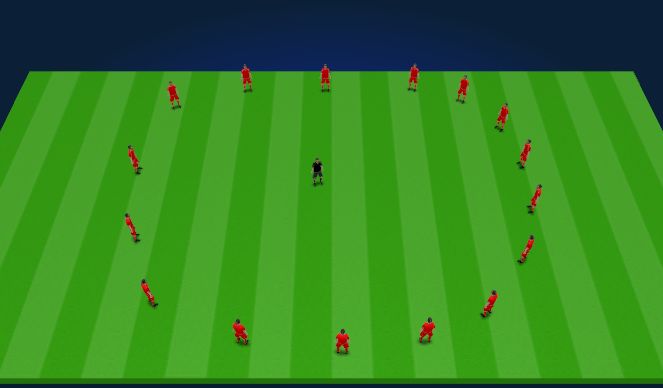 Football/Soccer Session Plan Drill (Colour): Dynamic Stretch