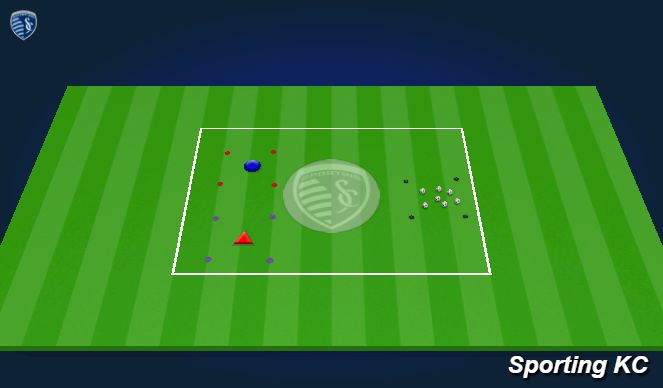 Football/Soccer Session Plan Drill (Colour): Beehive